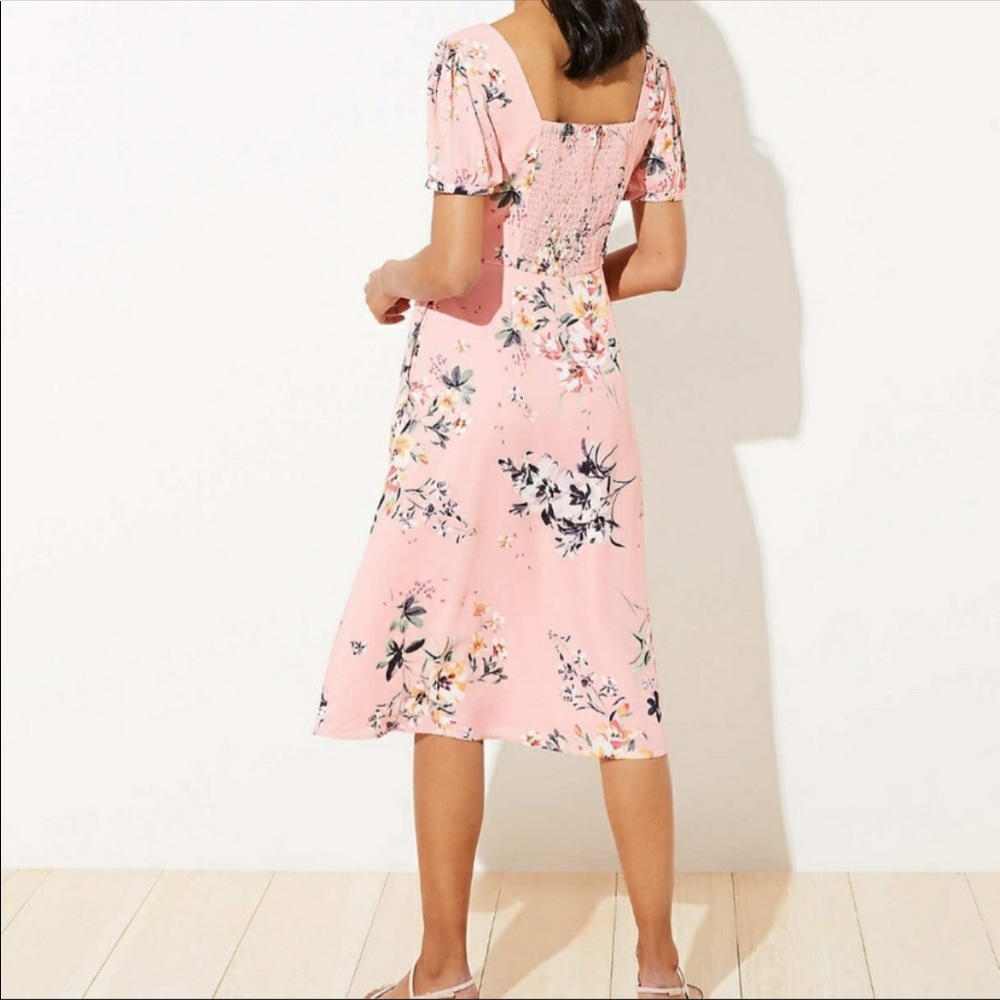 Pink floral dress